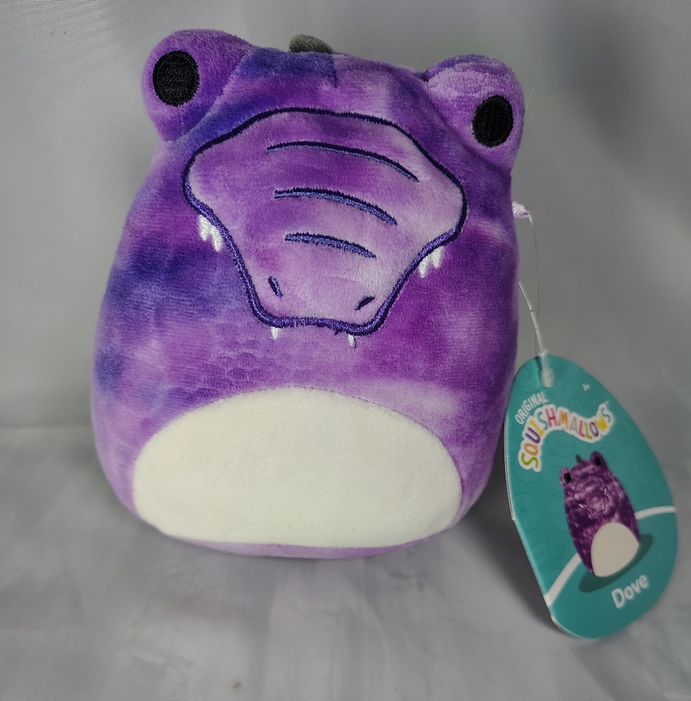 NWT 5 " Inch Dove the Purple Tye Dye Crocodile Squishmallow S5 #2074 11.10.2022